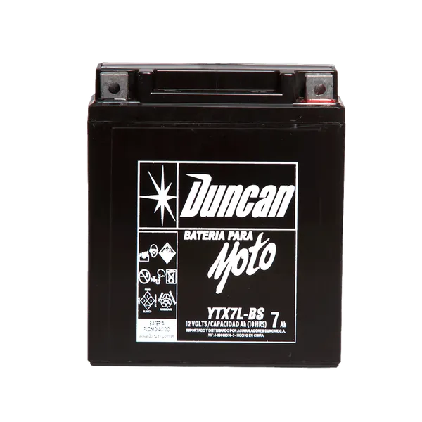 Batería de Moto Duncan Modelo YTX7L BS AGM